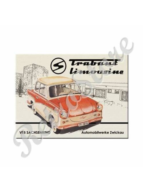 Fém Hűtőmágnes - Trabant