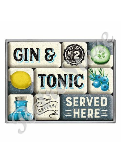 Hűtőmágnes szett - Gin Tonic