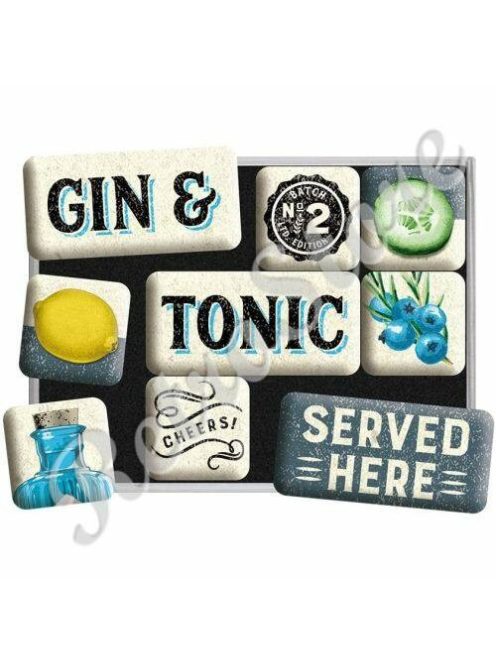 Hűtőmágnes szett - Gin Tonic