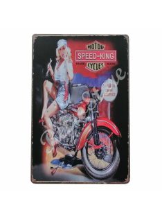 Retró Fém Tábla - Chopper, Motor