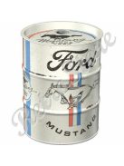 Retró Fém Persely - Olajos hordó - Ford Mustang