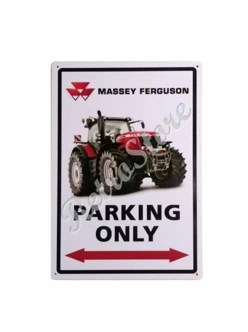 Retró Fém Tábla - Massey Ferguson Traktor Parkoló