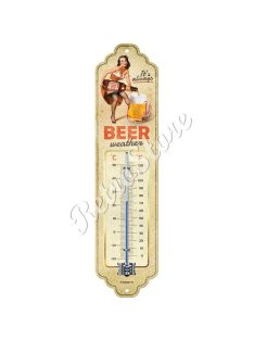 Retró Fém Hőmérő - Bier, Sör