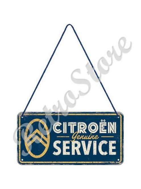 Retró Fém Tábla - Citroën Service, Citroen Szerviz