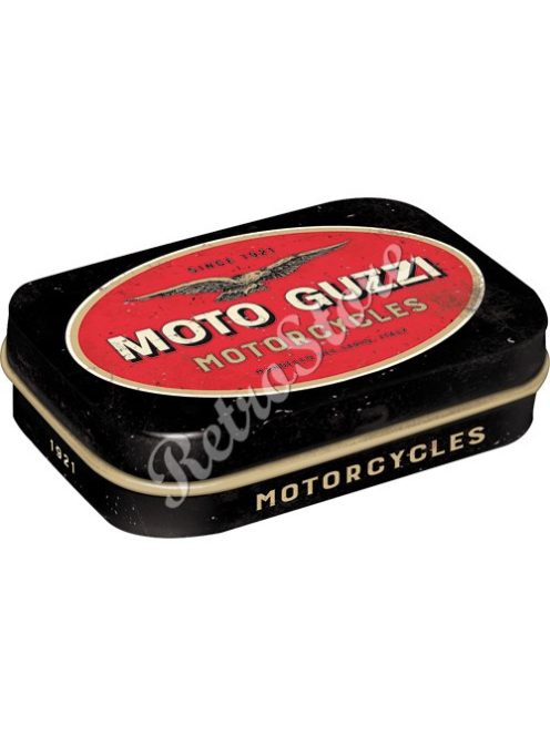 Retró Cukorkás Fémdoboz - Moto Guzzi Dombornyomott