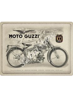 Retró Fém Tábla - Moto Guzzi 100 év Dombornyomott