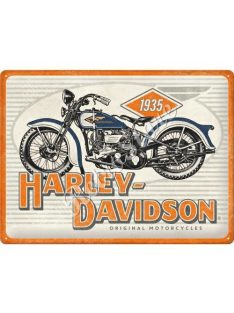 Retró Fém Tábla - Harley-Davidson Motor Dombornyomott