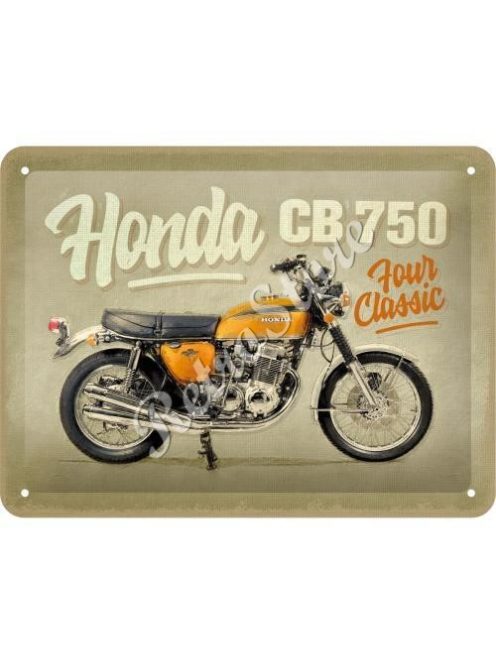 Retró Fém Tábla - Honda CB750 Dombornyomott