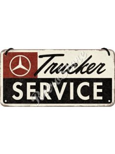   Retró Fém Tábla - Mercedes-Benz Service, Szerviz Dombornyomott