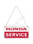 Retró Fém Tábla - Honda Service, Szerviz Dombornyomott
