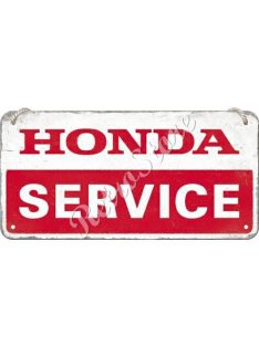 Retró Fém Tábla - Honda Service, Szerviz Dombornyomott
