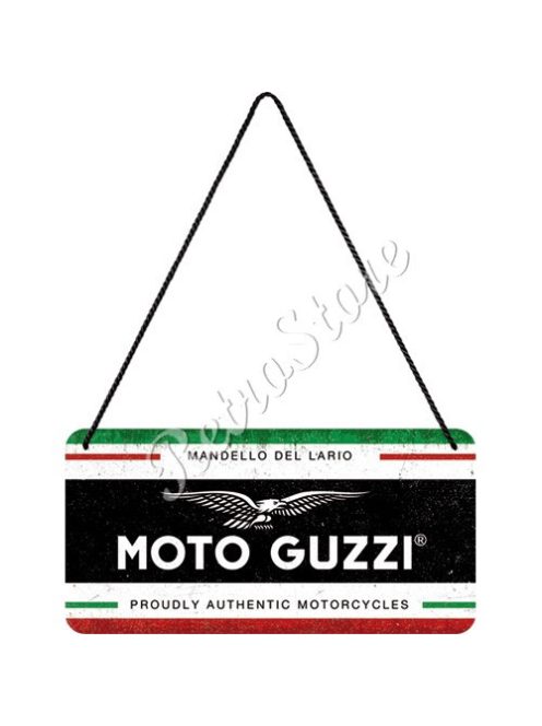 Retró Fém Tábla - Moto Guzzi Dombornyomott