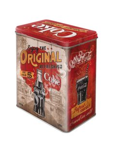Retró Fémdoboz - Coca-Cola Dombornyomott