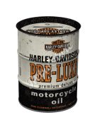 Retró Fém Persely - Olajos hordó - Harley-Davidson