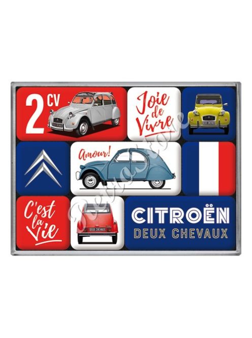 Hűtőmágnes szett - Citroën 2CV, Citroen 2CV Kacsa