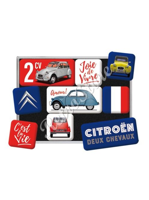 Hűtőmágnes szett - Citroën 2CV, Citroen 2CV Kacsa