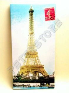   Falikép feszített keret nélküli 15x30 cm - Párizs, Eiffel Torony